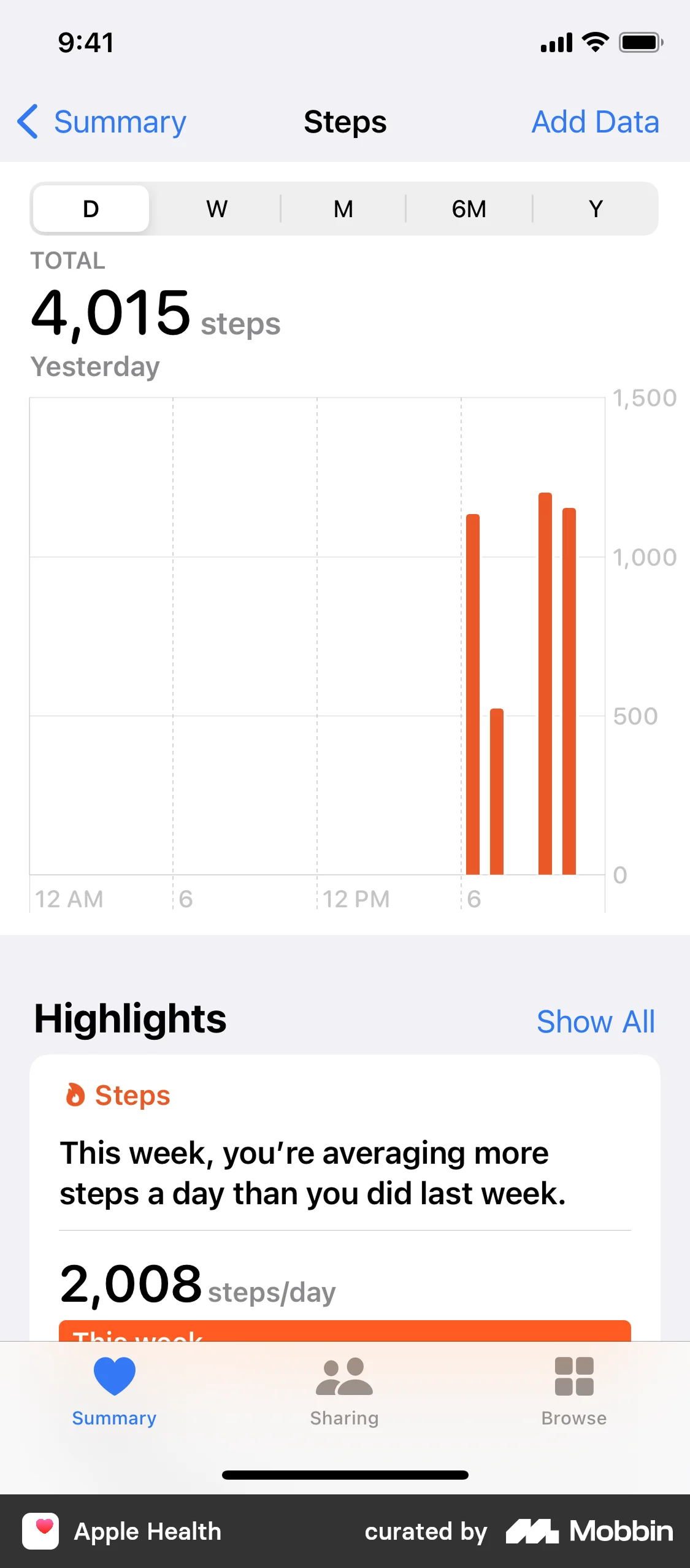 Apple Health benchmark 1