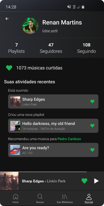 Spotify Social — User Profile
